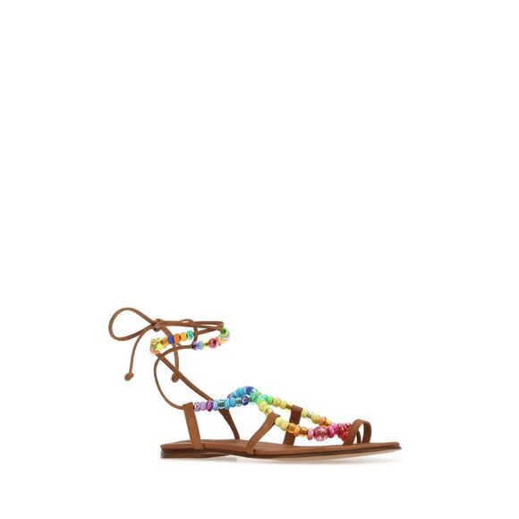 Alameda Turquesa Women Embellished Synthetic Leather Arco-Iris Sandals - Picture 2 of 2
